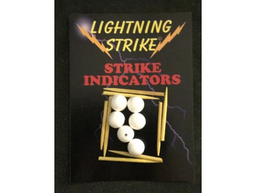 Lightning Strike - Ball Indicator - White 3/8