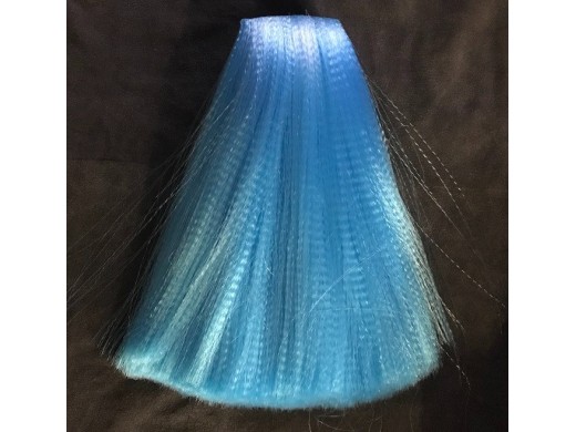 Crimped Nylon Hair - Neon Blue