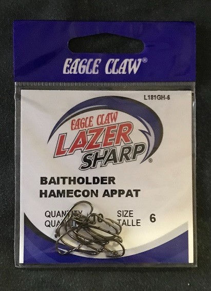 Eagle Claw L181gh-4 Lazer Sharp Baitholder Hook