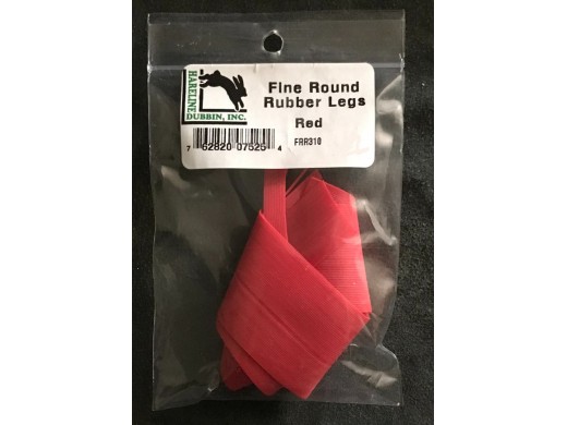 Hare Line Dubbin - Fine Round Rubber Legs - Red