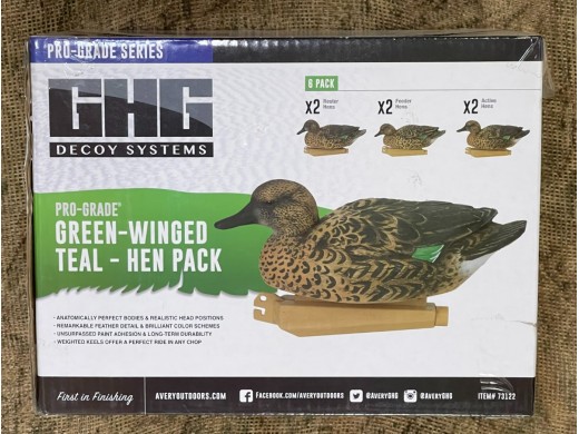 GHG Decoy Systems - Green-Winged Teal-Hen Pack
