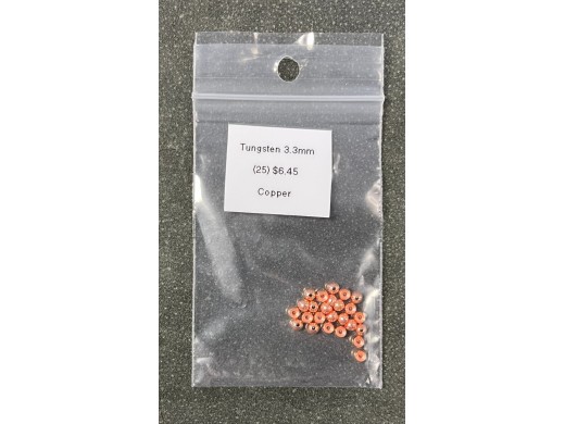 Tungsten Beads - 3.3mm